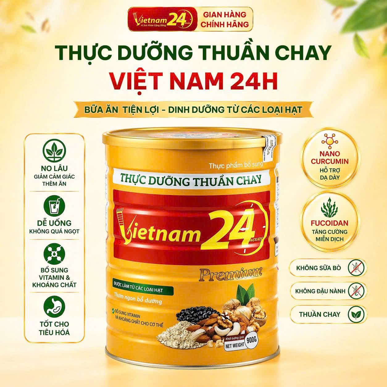 Thực Dưỡng Thuần Chay Việt Nam 24h Premium